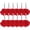 Red, variant on Dailihome Rose Shower Curtain Hooks, 12PCS Rose Red Decorative Resin Flower Bathroom Hooks, Rustproof Metal Shower Curtain Rings for Bathtub and Shower Stalls