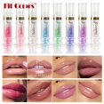 thumbnail image 3 of Aceite de labios voluminizador Shine Crystal Volume, brillo de labios perlado, hidratante, rosa y azul, transparente, en gel, suero para el cuidado de los labios, maquillaje cosmético, 3 of 5