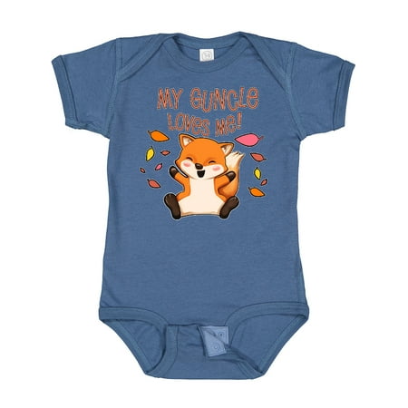 

Inktastic My Guncle Loves Me!- Cute Baby Fox Gift Baby Boy or Baby Girl Bodysuit