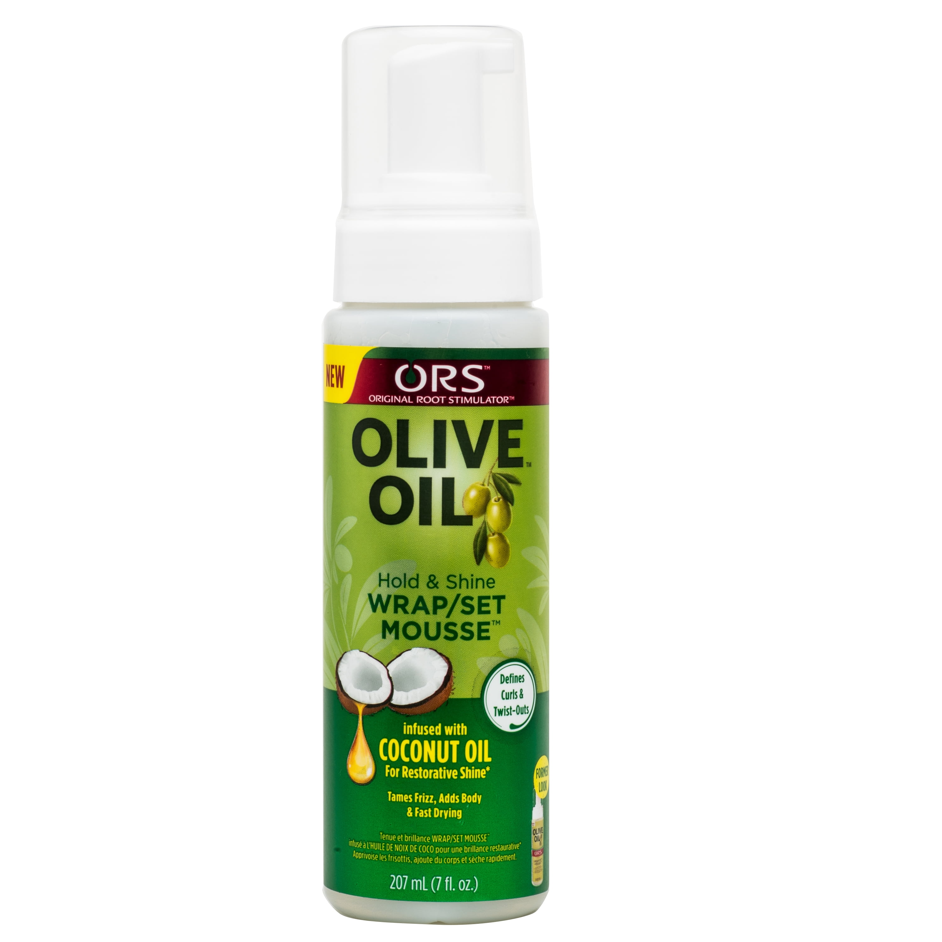 ORS Olive Oil Hold & Shine Wrap/Set Mousse 7 oz (Pack of 12)