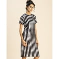 thumbnail image 3 of Moomaya Short Sleeve Round Neck Printed Dress - Women's Stylish Bodycon Dress, 3 of 9