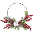 thumbnail image 1 of Bangcool Hoop Wreath Festive Realistic Hanging Wreath Artificial Wreath for Thanksgiving, 1 of 10