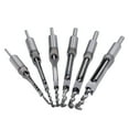 thumbnail image 1 of Chisel Drilling Bits, Square Hole Bit DIY Stable Clamping  For Density Board For Carpenter For Wood, 1 of 8