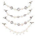 thumbnail image 1 of SHISUYAN 4pcs Vintage Sweater Clips Shawl Pearl Clips Coat Collar Buckles Cardigan Clips, 1 of 5