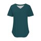 thumbnail image 5 of Ropa de maestra/o,Suéter estampado con cuello en V para mujer, top informal de manga corta, tejido suave, ideal para primavera y verano, sopatenor, 5 of 9