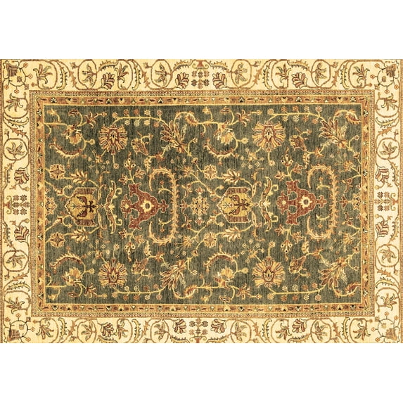 Ahgly Company Indoor Rectangle Oriental Brown Traditional Area Rugs, 6' x 9'