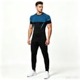 thumbnail image 5 of KLHDSF Men's Athletic Short Sleeve Compression Shirts Stretch Performance T-Shirt Running Workout Tops Quick Dry Base Layer Blue XL, 5 of 7