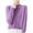 casual Purple sweater, variant on HAPIMO Sales Womens Sweaters Fall Fashion Long Sleeve Crewneck Knitwear Colorblocked Casual Jumper Striped Pullover Sweaters for Women Hot Pink S