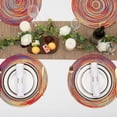 thumbnail image 5 of sets De Table Coton 38x38cm Tress Lot De 6 Set De Table Rond Lavable Rsistantes La Chaleur Set De Table Nol Antidrapant Napperon Dcoration, 5 of 5