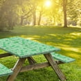 thumbnail image 7 of 8ft Picnic Table and Bench Cover, Camping Essentials RV Gear, 96 in Waterproof Windproof Outdoor Tablecloth, 7 of 7