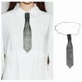 thumbnail image 2 of Shimmering Neck Tie Nightclub Party Costume Neckwear Lady Collar Tie, 2 of 13