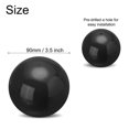 thumbnail image 2 of Gazing Ball 3.5 Inch 90mm Reflective Sphere Polished Hollow Ball Bright Black, 2 of 7