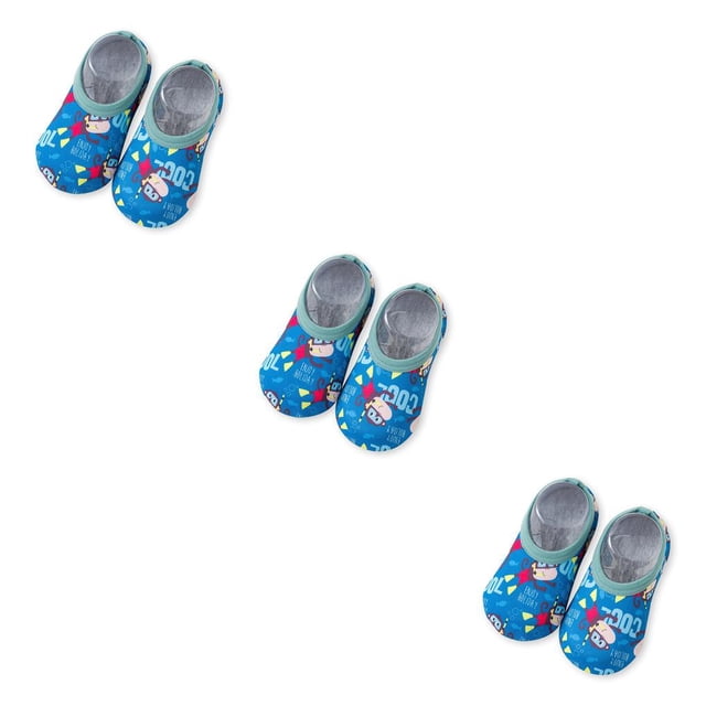 Eigraketly 1 par de zapatillas de agua para niños pequeños, suela de silicona, zapatos de natación, exterior, interior, playa, hogar, buceo, Type1 NO1