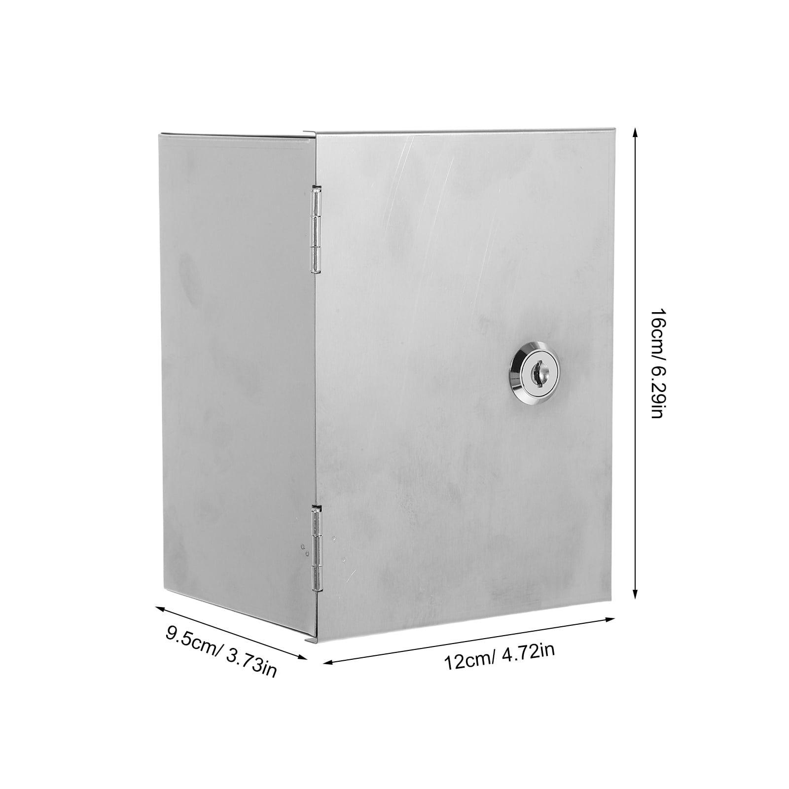 OFFIGAM Weatherproof Stainless Steel Outdoor Socket Box with Lock, Anti-Theft for Electrical Outlets