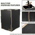 thumbnail image 6 of Open Box Signature 30" x 24" x 20" Wooden Plyo Box Non-Slip Jump Platform, Gray, 6 of 7