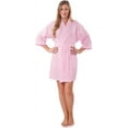 thumbnail image 2 of ORUYROP Lightweight Thigh Length Waffle Kimono Bridesmaids Spa Robe, 2 of 4