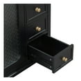 thumbnail image 6 of Seranor Modern Bathroom Vanity with Ceramic Sink, Shelves, Drawers, Wood, Black, 6 of 12