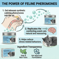 thumbnail image 4 of Cat Calming Diffuser, - 60-Day Pheromone & Catnip Therapy for Cats - Non-Electric Portable Anxiety Relief - Stops Scratching, Hiding & Urine Marking - Safe for All Ages - 4.1 fl oz, 4 of 8