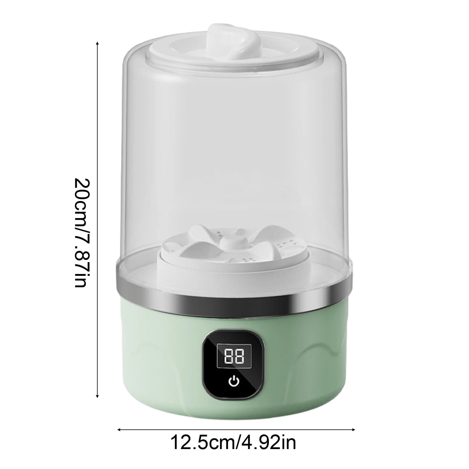 Portable Mini Laundry Washer - Rechargeable Small Clothes Cleaner for Underwear, Socks & Baby Items (2 Wash Modes)