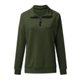 thumbnail image 3 of Babysbule Fall Tops for Women Ladies Stylish Printed Loose Long Sleeves Blouse Lapel Casual Tops Sweatshirt, 3 of 5