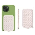 thumbnail image 1 of Funda para teléfono OCTOBUDDY con doble succión de silicona, color rosa, 1 of 6