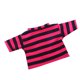 thumbnail image 3 of Ropa para muñecas Sunnimix Disfraz Camiseta a rayas Rosa roja 18 pulgadas, 3 of 4