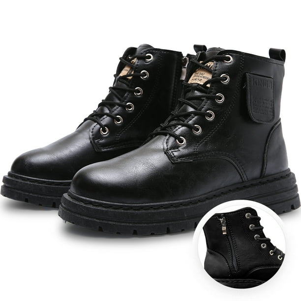 Botas Vinil Piel De Uso Rudo Para Hombre Antideslizantes
