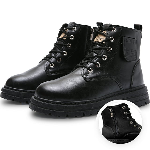 Botas Vinil Piel De Uso Rudo Para Hombre Antideslizantes