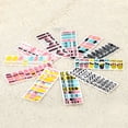 thumbnail image 2 of One Sheet Mix Style 3D Glitter Nail Art Stickers Patch Wraps Fingers Toes Tips Decoration, 2 of 8