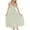 Light Green, variant on Women's Square Neck Sleeveless Midi Dress 95% Polyester 5% Spandex for Elegant Day to Night Wear Flattering Every Figure