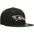 thumbnail image 3 of Men's New Era Black Delmarva Shorebirds Authentic Collection Team Home 59FIFTY Fitted Hat, 3 of 5