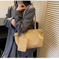 thumbnail image 5 of Baguery Women's Korean Style Suede Tote Bag - Slouchy Top Handle Crossbody Bag, Large Capacity for Fall Winter (6 Colors)​, 5 of 6