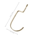 thumbnail image 3 of 20 ganchos metálicos planos de alta resistencia para colgar ropa, ideales para camisas, pantalones y accesorios en armarios y roperos, 3 of 7