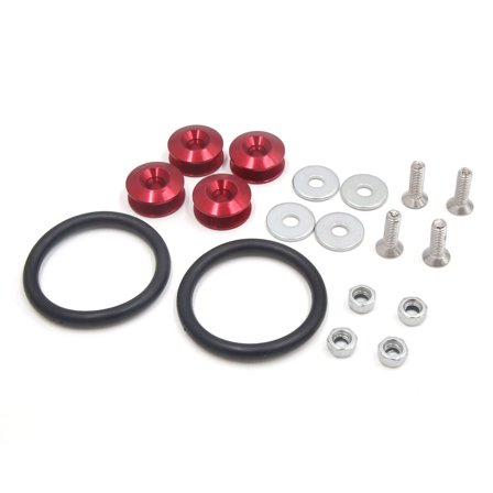 Unique Bargains Universal Red Quick Release Car Bumper Trunk Fender Hatch Lid Fastener Kit