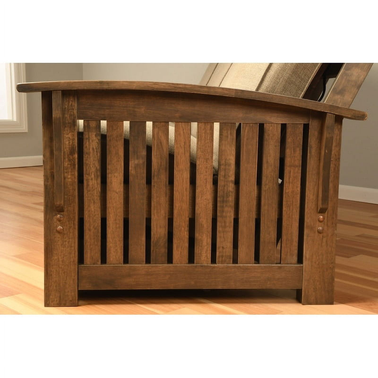 Kodiak Furniture Washington Queen-size Wood Futon-Marmont Mocha Brown Mattress