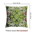 thumbnail image 4 of nygtbtfer Ethnic Pillow Covers Carpet Style Flower Print Decorative Throw Pillows Outdoor Linen Square Cushion Case Farmhouse Decor for Home Sofa Bed Set of 2 White, 4 of 7