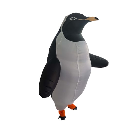 Inflatable Penguin Costume for Adults, Funny Blow Up Suit, Realistic Animal Design, One Size Fits Most, Party, Christmas, Carnival