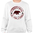 thumbnail image 2 of Christmas at the Cabin Sweatshirt Unisex Large White, 2 of 5