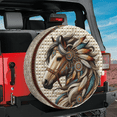 thumbnail image 3 of Lotusprinthandmade Horse Native America Spare Tire Cover Without Backup Camera Hole 6 Sizes (32 in.), 3 of 7