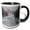 Black/White, variant on 3drose, Wa, Leavenworth. Winter, Trees, Wenatchee River - Us48 Bja0284 - Jaynes Gallery, 15oz Two-tone Red Mug