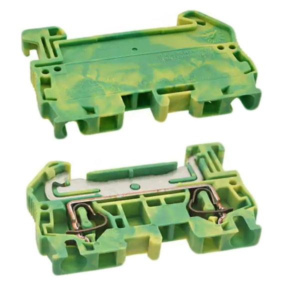 3031380 Connector Terminal Block Ground 10-28AWG Green Yellow ST-4P
