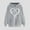 Gray Sweatshirt for Winter, variant on Women's Heart Graphic Printed Hoodie Sweatshirt Long Sleeve Trendy Loose Comfy Fleece Pullover Tops Fall Winter Drawstring Sweatshirts Gray XXL