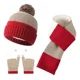 thumbnail image 1 of 4 Conjunto Gorro Bufanda Tejido Moda Unisex Invierno Frío, 1 of 8
