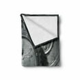 thumbnail image 2 of Industrial Soft Flannel Fleece Throw Blanket, Wheels of System with Medieval Old Human Body Animation Device Gears of Whole Theme, Cozy Plush for Indoor and Outdoor Use, 50" x 70", Grey, by Ambesonne, 2 of 6