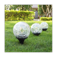 thumbnail image 4 of 2 piezas de 12 cm de bola de tierra solar con grietas para exteriores, impermeable, para balcón, jardín, patio, paisaje, luces decorativas para exteriores/jardín, 4 of 5