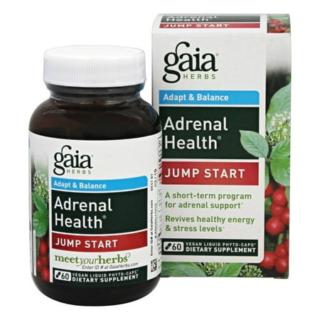 Gaia Herbs - surrénale Santé Jump Start - 60 Caps Vegan