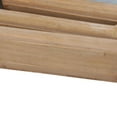thumbnail image 4 of Benjara BM208393 Wooden Hexagonal Tray with Rope & Metal Sheet - Brown & Gray - Set of 3, 4 of 5