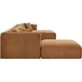 thumbnail image 4 of Meridian Furniture 6-Piece Saddle Corduroy Performance Fabric Modular Sectional, 4 of 14