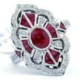 thumbnail image 4 of K-KED Fashion Women 925 Silver Cubic Zirconia Wedding Engagement Rings Delicate Jewelry Sz 6-10-9-#12, 4 of 6