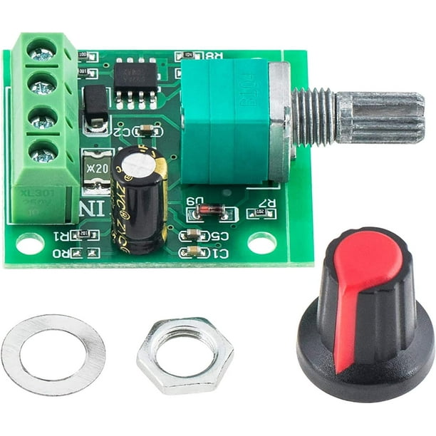 4 Uds 1,8 v 3v 5v 6v 7,2 v 12v 2A PWM controlador de velocidad DC